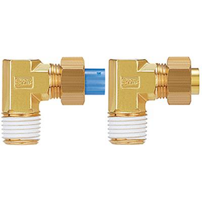 KFL10U-02 SMC KF Series Elbow Fitting, 10 mm to R 1/4 Male, Threaded-to-Tube Connection Style,