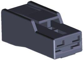 172320-2 TE Connectivity Positive Lock Mark II Series, 1 Way Nylon Crimp Terminal Housing, 6.35mm Tab Size, Black