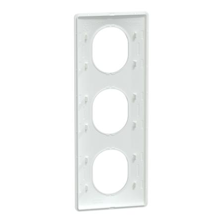 S320726 Schneider Electric White, 3 Gang, Ovalis C Series