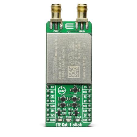 MIKROE-3885 MikroElektronika LTE Cat.1-US Click (for United States) ELS61 mikroBus Click Board