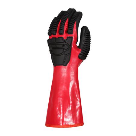SKG00093HJ Skytec Torq Chem X Black/Red Aramid, Steel Fibre Cut Resistant, Impact Protection Cut Resistant Gloves, Size 11,