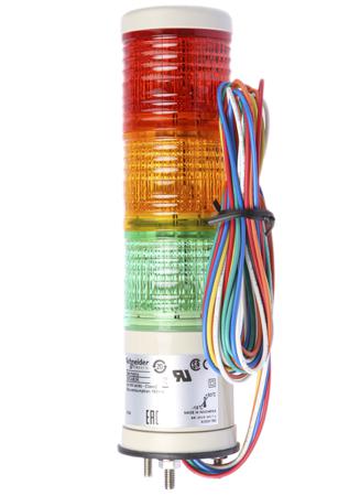 XVC4B3K Schneider Electric Harmony XVC4 Series Red/Green/Amber Signal Tower, 3 Lights, 24 V ac/dc, Surface Mount