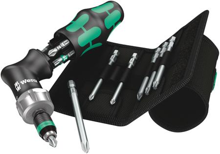 05051031001 Wera 1/4 in Hexagon Phillips, Pozidriv, Torx Ratchet Screwdriver