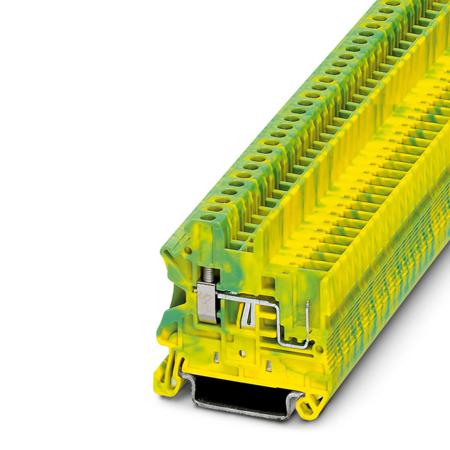 3045033 Phoenix Contact  UT 2.5/1P-PE Series Green/Yellow, Single-Level, Screw Termination