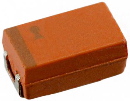 NOJC107M006RWJ KYOCERA AVX 100μF Niobium Capacitor 6.3V dc ±20%, Surface Mount 6mm, NOJ
