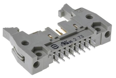 09185166904 HARTING SEK 18 Series Straight Through Hole PCB Header, 16 Contact(s), 2.54 mm Pitch, 2 Row, Shrouded