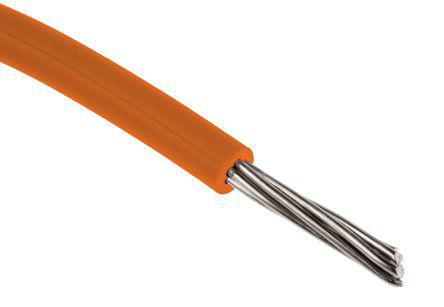 874-0425 RS Pro Orange, 100m PVC UL1007 Hook Up Wire, 0.13 mm² CSA , 300 V 26 AWG