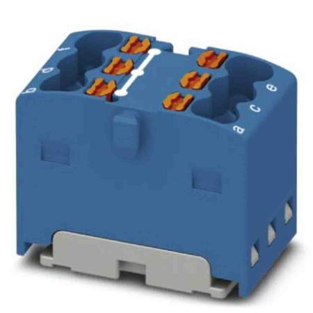 3002864 Phoenix Contact Distribution Block, 6 Way, 2.5mm², 17.5A, 450 V, Blue
