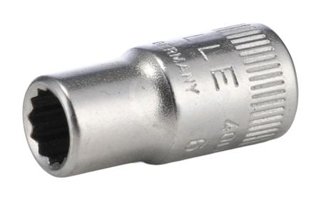 01030006 STAHLWILLE 1/4 in Drive 6mm Standard Socket, 12 point, 23 mm Overall Length