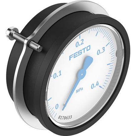 PAGN-P-63-0-4M-G14-1-CPA Festo G 1/4 Analogue Pressure Gauge 0bar Panel 68mm Outside Diameter