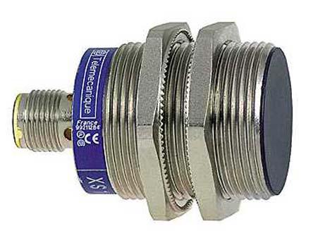 XS1N30PC410D Telemecanique Sensors Inductive Threaded Barrel Proximity Sensor, M30, 10 mm Detection, PNP NO+NC, 12 → 24 V dc