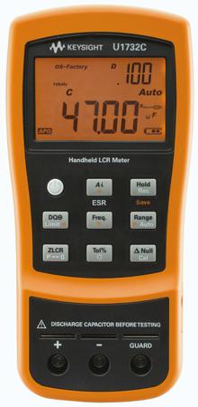 U1732C Keysight Technologies  LCR Meter, Maximum Capacitance Measurement 20mF, Maximum Resistance Measurement 200 MΩ