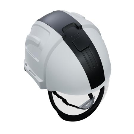 V1-BK Penta Visarc White Hard Hats with Chin Strap, Adjustable