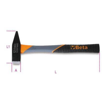 1370T 300 BETA Steel Mechanic's Hammer with Fibreglass Handle, 300g