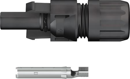 32-0010P0010-UR Staubli Cable Coupler MC4 Series, Female, Panel Mount Solar Connector, Cable CSA, 2.5mm², Rated At 22.5A, 1 kV PV-KBT4