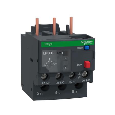 LRD10L Schneider Electric Thermal Overload Relay - 1 NO + 1 NC, 4 → 6 A F.L.C, 5 A Contact Rating, TeSys