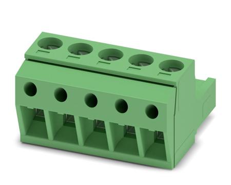 1769049 Phoenix Contact, 5.08mm Pitch, MSTBP 2.5/ 5-ST-5.08, 5 Way, Pluggable Terminal Block, Plug, Screw Termination,