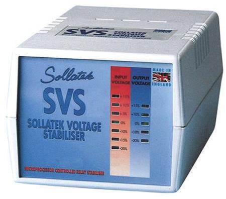 98202010 Sollatek Voltage Stabilizer 230V 2A Over Voltage and Under Voltage, 460VA Euro Plug, Desktop