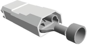 520963-2 TE Connectivity Ultra-Pod Series Natural Insulated Crimp Receptacle, 6.35 x 0.81mm, 0.8mm² to 2mm², 18AWG to 14AWG