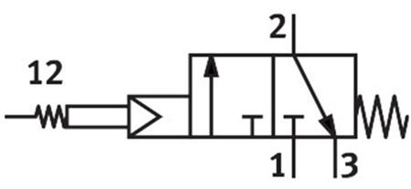 FVSO-3-1-8 Festo Antenna 3/2 Open, Single Solenoid Mechanical Valve FVSO Series, G 1/8, G 1/8, 3877