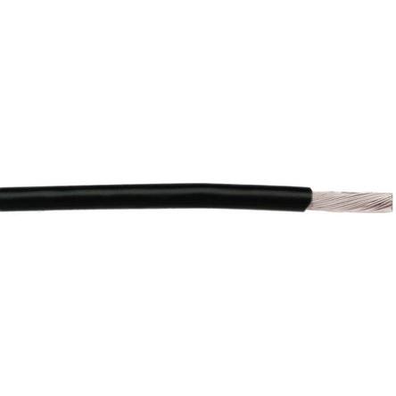 2841/1 BK005 Alpha Wire Hook-up Wire TEFLON Series Black 0.05 mm² Hook Up Wire, 30 AWG, 1/0.25 mm, 30.5m, PTFE Insulation, 2841/1