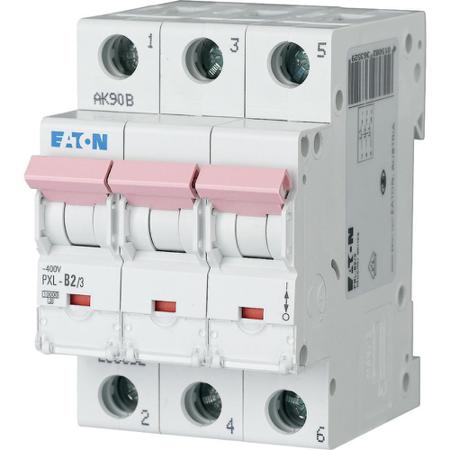236352-PXL-B2-3 Eaton xPole - PXL PXL MCB, 3P, 2A Curve B, 400V AC, 10 kA Breaking Capacity