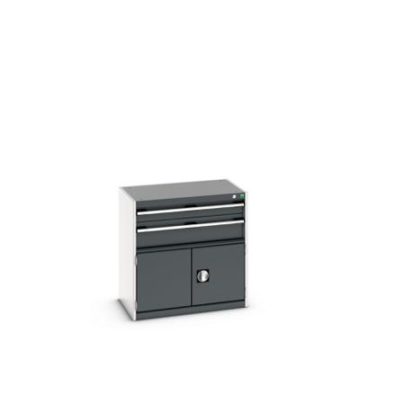 40012013-19V Bott 2 Door, 2 Drawer Sheet Steel Floor Standing Storage Cabinet, 800 X 525 X 800mm