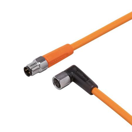 EVT159 ifm electronic Male 1 way M8 to Female 1 way M8 Sensor Actuator Cable, 10 m