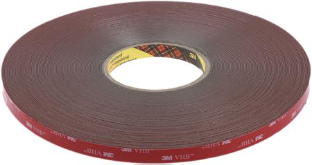 3M-GPH-110GF-12mm-x-33m 3M 3M™ VHB™ GPH-110GF, VHB™ Grey Foam Tape, 12mm x 33m, 1.1mm Thick