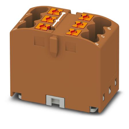 3273274 Phoenix Contact Distribution Block, 6 Way, 4mm², 24A, 450 V, Brown