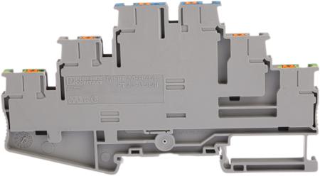 3210538 Phoenix Contact  PT 2.5-PE/L/N Series Grey, 0.14 → 4mm², Triple-Level, Push In Termination