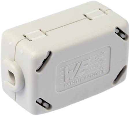 74271112 Wurth Elektronik Openable Ferrite Sleeve, 23.7 x 36.9 x 18.2mm, For EMI Suppression, Apertures: 1, Diameter 6.6mm