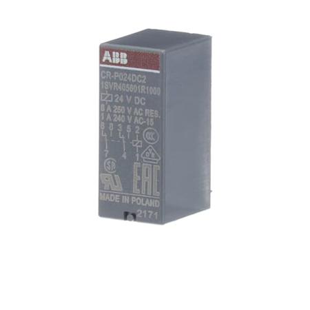 1SVR405601R1000-CR-P024DC2 ABB DIN Rail Mount Interface Relay, 24V dc Coil, 8A Load Current, 2CO (SPDT)