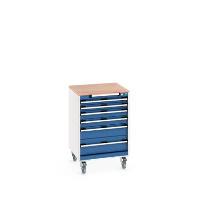 40402151-11V Bott, 6 Drawer Steel Floor Standing Cabinet, 650 x 650 x 990mm