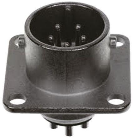 RM12BRB-2PH Hirose RM Series, 2 Pole Panel Mount Connector Socket, 12 Shell Size, Male Contacts, Bayonet Mating