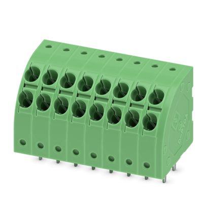 1724996 Phoenix Contact PTDA 1 Series PCB Terminal Block, 16-Contact, 3.5mm Pitch, Wave Soldering, 1-Row, Push In Spring