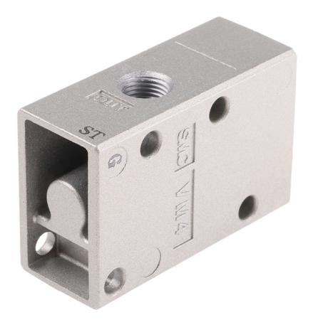 VM430-01-00 SMC Basic Pneumatic Manual Control Valve, Rc 1/8, Aluminium Alloy 1/8 in Rc, -5 → +60°C