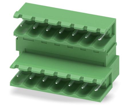 1846412 Phoenix Contact, 5.0mm Pitch, MDSTB 2.5/ 7-G, 7 Way, Pluggable Terminal Block, Header, Solder Termination,