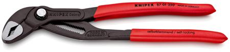 87 01 250 Knipex Cobra® Hightech Water Pump Pliers, 249 mm Overall, Angled Tip