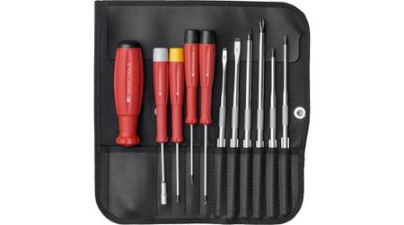 PB 8220.IND PB SWISS TOOLS Hexagon, Phillips, Slotted, Torx Interchangeable Blade, 11-Piece