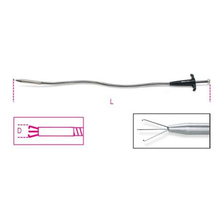 1713M 500 BETA Flexible Pickup Tool Pick Up Tool, 500 mm Steel