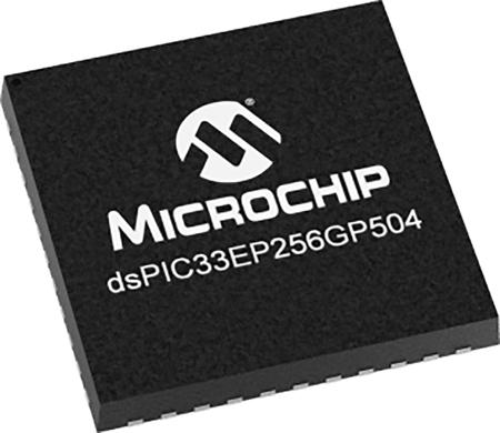 DSPIC33EP256GP504-I-ML DSPIC33EP256GP504-I/ML Microchip DSPIC, 16bit Digital Signal Processor 60MHz 256 kB Flash 44-Pin QFN