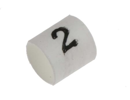 TRSA-1019-C-1-2 TE Connectivity TRSA-1019/C/1/2, Heat Shrink Cable Marker, Pre-printed 2 White 1 → 3mm Dia. Range