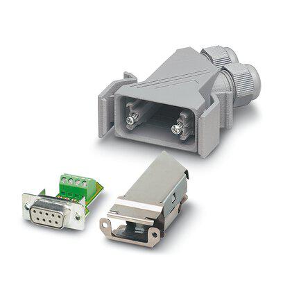 1689307 Phoenix Contact VS 9 Way Angled Cable Mount D-sub Connector Socket, with Screw