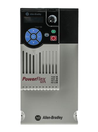 25A-D017N114 Allen Bradley PowerFlex 523 Inverter Drive 7.5 kW, 3-Phase In, 380 → 480 V ac, 17 A, RS-485, IP20