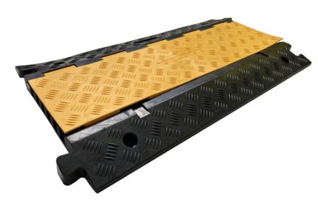 252-2788 RS PRO 910mm Black/Yellow Cable Cover in Rubber, 25mm Inside dia.
