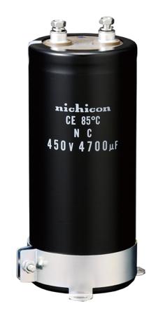 LNC2W472MSEH Nichicon 4700μF Aluminium Electrolytic Capacitor 450V dc, Screw Mount -