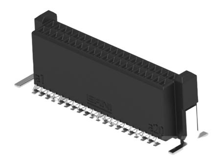 294017-E ERNI ERNI MicroCon Series Vertical Surface Mount PCB Socket, 80-Contact, 2-Row, 0.8mm Pitch, Surface Mount Termination