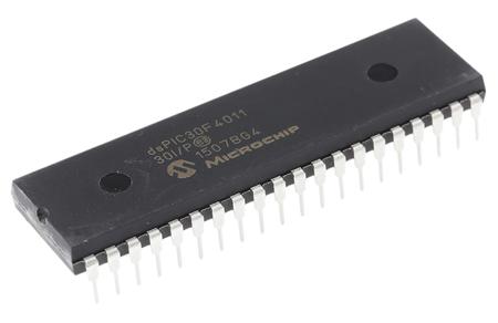 DSPIC30F4011-30I/P  Microchip dsPIC30F, 16bit Digital Signal Processor 30MIPS 1.024 kB, 48 kB Flash 40-Pin PDIP