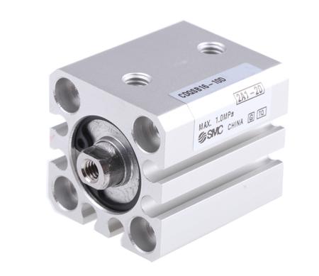CDQSB16-10D SMC Pneumatic Compact Cylinder - 16 mm Bore, 10 mm CDQS Series, Double Acting Acting